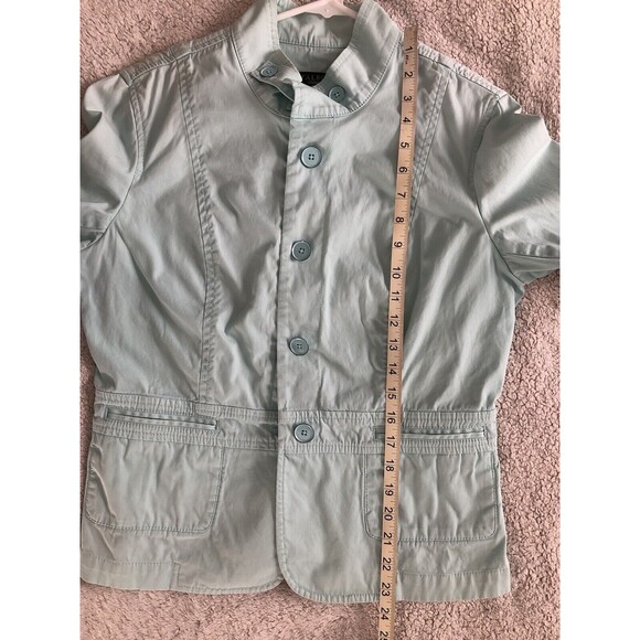 Talbots Jacket Womens 6 Petite Button Front Pastel Spring Layering Cotton Casual - Picture 14 of 15